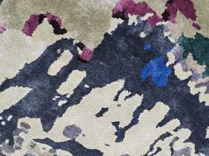 Alfombra de lana con mechones a mano de calidad superior al por mayor, diseño abstracto geométrico, tamaños personalizables, alfombra Premium hecha a mano - Product Image 4