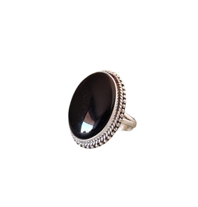 Anillo de estilo bohemio de Plata de Ley 925 para mujer con piedra preciosa de ágata chapada en rodio regalo de boda y compromiso joyería hecha a mano de moda - Product Image 1
