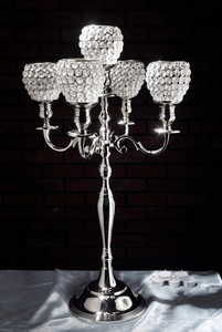 Centros de Mesa para Bodas, Candelabros Antiguos Dorados con Florero, Portavelas de Metal Hecho a Mano para Decoración de Fiestas - Product Image 3