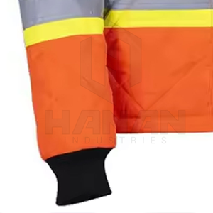 Veste de sécurité réfléchissante légère avec fermeture éclair avant couleurs vives et doublure en maille pour une visibilité nocturne avec bandes réfléchissantes - Product Image 5