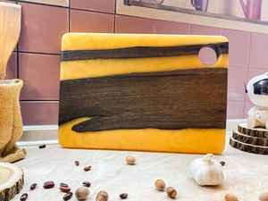 Tabla de Cortar de Madera de Resina de Perfil Grueso con Madera de Acacia y Madera de Mango Diseñada para Resistir el Desgaste y Soportar - Product Image 4