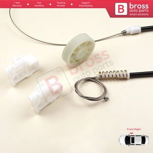 ชุดซ่อมแซมกระจกหน้าต่าง BWR627ชุดประตูหน้าขวาสำหรับโปโล MK3 6N1 6N2แฮทช์แบค1994-2001ประตู6N4837462บานอะไหล่รถยนต์ - Product Image 2