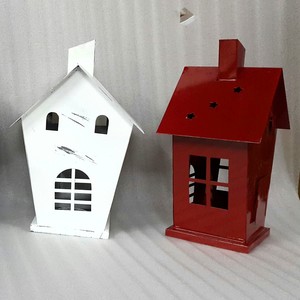 Home & Garden Stainless Steel Iron & Wood <b>Lanterns</b> with T-Light Holders Christmas Wedding Use Multiple Finishes Required - Product Image 4