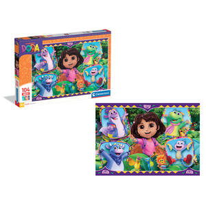Clementoni S.P.A. Dora The Explorer maxi Câu Đố thiết lập 104 mảnh phù hợp với trò chơi phiên bản 2025 - Product Image 1