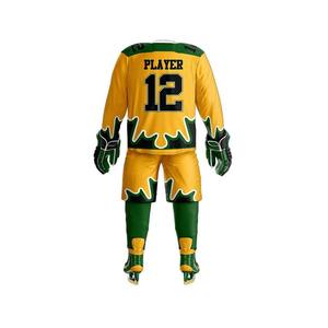 Prix d'usine sur mesure de qualité supérieure prix raisonnable uniforme de hockey sur glace 100% tissu polyester uniforme de hockey sur glace - Product Image 3