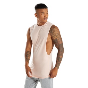 Sweat à capuche de gymnastique sans manches pour hommes de haute qualité Débardeur à col en V à séchage rapide Logo personnalisé Conception respirante pour la musculation décontractée - Product Image 3