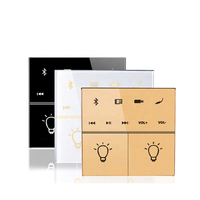 Custom Printing Screen 2mm 3mm 4mm Tempered Touch Control Light Switch Glass Panel Wall Touch Electrical Light Switch Glass