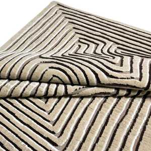 Alfombra de lujo hecha a mano de diseño alto y bajo de alta calidad 100% alfombras de lana fina para sala de estar piso patrón abstracto juegos de alfombras - Product Image 6