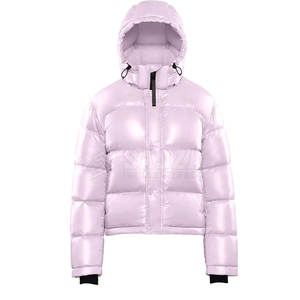 Chaqueta acolchada clásica para mujer, diseño a prueba de viento de manga larga con ajuste acogedor para chaqueta acolchada diaria de invierno para mujer - Product Image 3