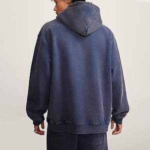 Sudaderas con capucha informales de invierno para hombre Color sólido 100% algodón Regular Fit Pocket Ropa de moda transpirable - Product Image 5