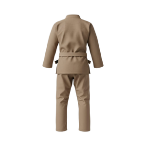 ชุดยูโดสีน้ำตาลอ่อนคลาสสิก ชุดยูนิฟอร์มสวมใส่สบาย ผ้าโมดอลคุณภาพสูง 450 GSM ชุดบราซิลเลียนยิวยิตสู - Product Image 2