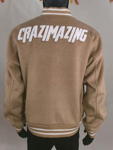 Patchs en broderie chenille, veste d'hiver en laine, veste de baseball personnalisée, veste universitaire à boutons pression, vestes universitaires tendance pour hommes - Product Image 3