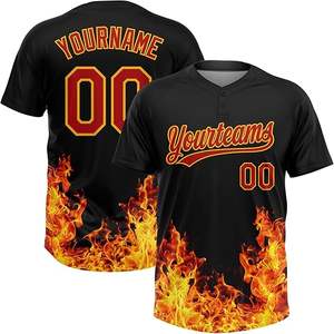 Jersey de béisbol personalizado de alta calidad, novedad de MOQ bajo, nuevo diseño, sublimación, impresión Digital, ropa de Jersey de béisbol y softbol de verano - Product Image 1