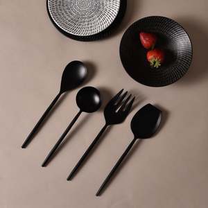 Luxury Black Metal <b>Serving</b> Set in Low Price For Wedding Hotel Home Use From India - Product Image 2