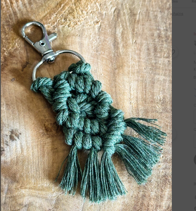 <b>Personalized</b> Stylish Boho <b>Keychain</b> Handmade Macrame <b>Keychain</b> - Product Image 2