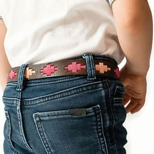 Cinturones de polo de cuero genuino de alta calidad para hombres y mujeres Cinturones cosidos duraderos de cuero genuino - Product Image 4