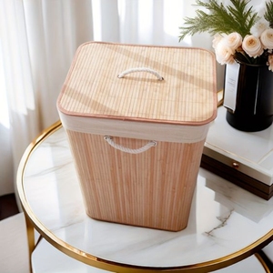 ชุดตะกร้าผ้าลินินสี่เหลี่ยมพับได้งานแฮนด์เมด3ใบตะกร้าผ้าลินินทรงสี่เหลี่ยมมีความยืดหยุ่นมีดีไซน์ผ้าแคนวาสนำเข้า - Product Image 6