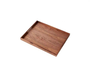 Couverts en bois massif rectangulaires en bois de manguier de conception antique faits à la main plateau de service décoratif de table - Product Image 4