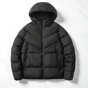 Veste matelassée à capuche de haute qualité, nouvelle arrivée, couleur et logo personnalisés, veste d'hiver imperméable pour hommes - Product Image 4