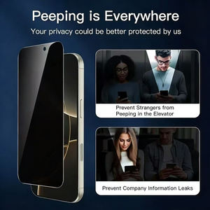 Pellicola Protettiva Privacy in Vetro Temperato - 360 °   <span class=keywords><strong>Protezione</strong></span> Laterale, Display Frontale HD Trasparente, Anti-Spia per Telefoni Apple - Product Image 2