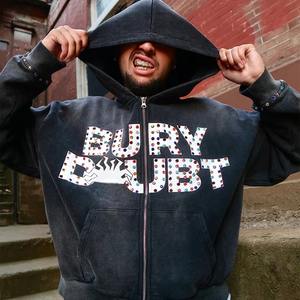 2025 sudaderas y sudaderas informales para hombre con logotipo personalizado de diamantes de imitación fabricante de ropa de gran tamaño Unisex sudaderas con capucha para hombre - Product Image 5