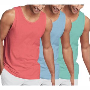 เสื้อกล้ามออกกำลังกายของผู้ชายเสื้อกล้ามออกกำลังกายแบบกำหนดสีและขนาดได้ตามที่ต้องการ - Product Image 1