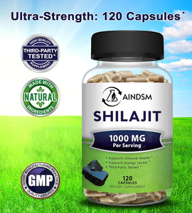 Capsules de Shilajit de l'Himalaya Vegan de Marque Privée avec Probiotiques Prébiotiques pour le Soutien Immunitaire et la Digestion des Adultes 60 Capsules/Bouteille - Product Image 4