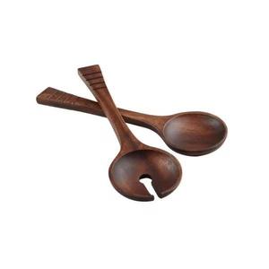 Juego de utensilios de servidor de ensalada de madera natural de 2 piezas, tamaño personalizado para artículos de cocina, precio barato al por mayor de Vietnam - Product Image 1