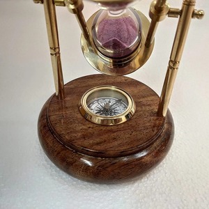Elegant <b>Hourglass</b> <b>Sand</b> Timer Decorative Timepiece For Home Desk And Classic Interior Display - Product Image 2