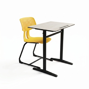 Escritorio Escolar Moderno ARSU con Superficie de Madera y Silla Colorida para Uso en el Aula - Product Image 6