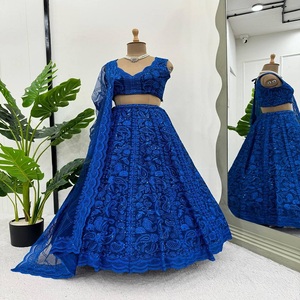 Dernière Designer Faux Georgette Fil Séquence Travail Lehenga Choli Par FabZone - Product Image 5