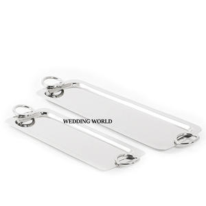 Bandeja de chocolate martillado de metal Bandeja de chocolate hecha a mano de calidad premium Bandeja de chocolate de lujo con forma rectangular - Product Image 6