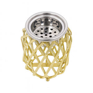 Quemador de Incienso Bakhoor de Metal Dorado de Lujo con Diseño de Rejilla Abierta, Soporte para Carbón de Oud Árabe para Decoración del Hogar y Regalos de Oriente Medio - Product Image 2