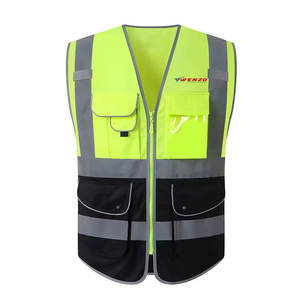 Chaleco de Seguridad Reflectante de Alta Visibilidad, Transpirable e Impermeable, Hecho a Medida, Certificado CE, de Nailon/Poliéster, Personalizado - Product Image 2