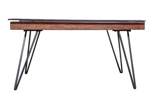 Table basse Alyssa avec dessus en verre Mobilier de salon moderne Table basse portable et légère avec décoration durable - Product Image 4