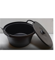 Ensemble de 3 ustensiles de cuisson antiadhésifs en fonte métallique, design Zen Asiatique, avec poignée en alliage d'aluminium et couvercle, compatible gaz/induction