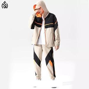 ชุดวอร์มลำลองสำหรับผู้ชายชุดวอร์ม2ชิ้นผ้าไนลอนน้ำหนักเบามีซิปด้านบนชุดวอร์มกันลมออกแบบได้ตามต้องการ - Product Image 4