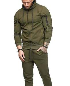 Ensemble survêtement et pantalon avec logo personnalisé Survêtement Sweat-shirt uni Tenue de jogging Tenue de sport OEM Vêtements de meilleure qualité pour hommes - Product Image 5