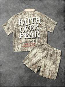 Conjunto de Verano 2025 para Hombre, Camiseta de Manga Corta y Pantalones Cortos, Dos Piezas, 100% Algodón, Conjunto para Hombre - Product Image 4