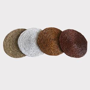 Ensemble de vaisselle vintage en jonc de mer couverts classiques en bambou avec tampon à motifs pour décor de table de cuisine accessoires de bar Vietnam - Product Image 4