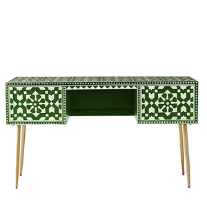 Escritorio de oficina con incrustaciones de hueso Premium con madreperla Escritorio de oficina con incrustaciones de madreperla de lujo para regalos de Navidad - Product Image 2