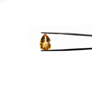 Piedras Preciosas Sueltas de Citrino Natural, Calibradas en Forma de Pera, 11x14mm y 12x16mm, Corte Diamante Amarillo y Facetado, Calidad AAAAA, con 8mm de Altura - Product Image 2