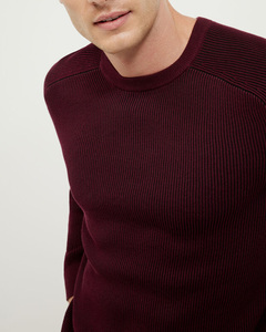 Sweat-shirt pour homme élégant, nouveau, de qualité supérieure, col rond, coupe moderne, durable, respirant, tricoté, tendance, poignets élastiques - Product Image 2