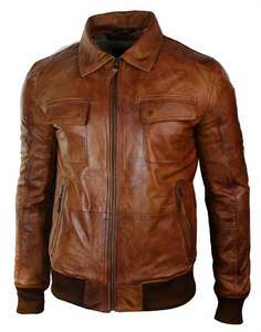 <b>Men</b> <b>Flight</b> Shearling Collar Pilot Genuine Leather <b>Jacket</b> Jet A-2 AirForce Bomber <b>Jacket</b> Removable Shearling Fur Collar Wholesale - Product Image 3