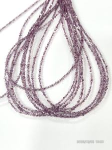 Cuentas de Cuarzo Herkimar con Recubrimiento de Diamante, Color Rosa Claro Natural, Calidad AAA, Tamaño 2-3 mm - Product Image 4