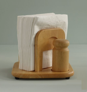 Servilletero de madera de nogal con acabado natural Vajilla elegante Uso de almacenamiento de pañuelos de madera - Product Image 6