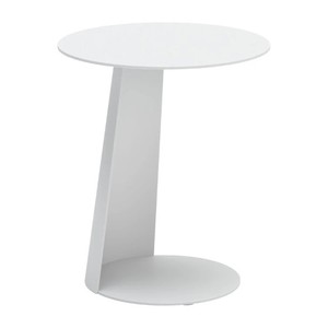 Isles Side Table White is a modern <b>and</b> stylish piece of <b>furniture</b> designed for indoor or outdoor use <b>Home</b> <b>Decor</b> - Product Image 2