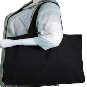 Logo imprimé personnalisé de haute qualité sac fourre-tout à bandoulière en toile réutilisable pour femmes sac en toile de coton de haute capacité sacs promotionnels - Product Image 2