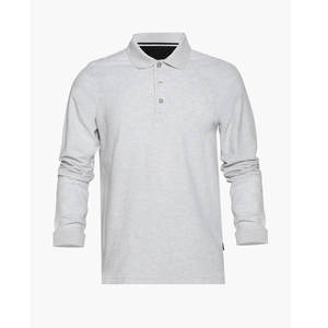 Camisa de Golf de manga larga con estampado sin costuras para hombre, camiseta de manga larga con solapa de Color sólido, camiseta Polo de primavera y otoño - Product Image 1
