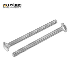 Pernos de carro de acero inoxidable, cuello cuadrado redondo/cabeza de seta con acabados galvanizados y pulidos chapados en zinc - Product Image 5